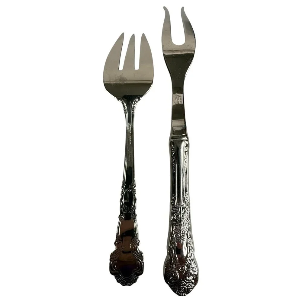 8 Piece Reed & Barton Renaissance‎ Stainless 18/10 Glossy Silverware Serving Set